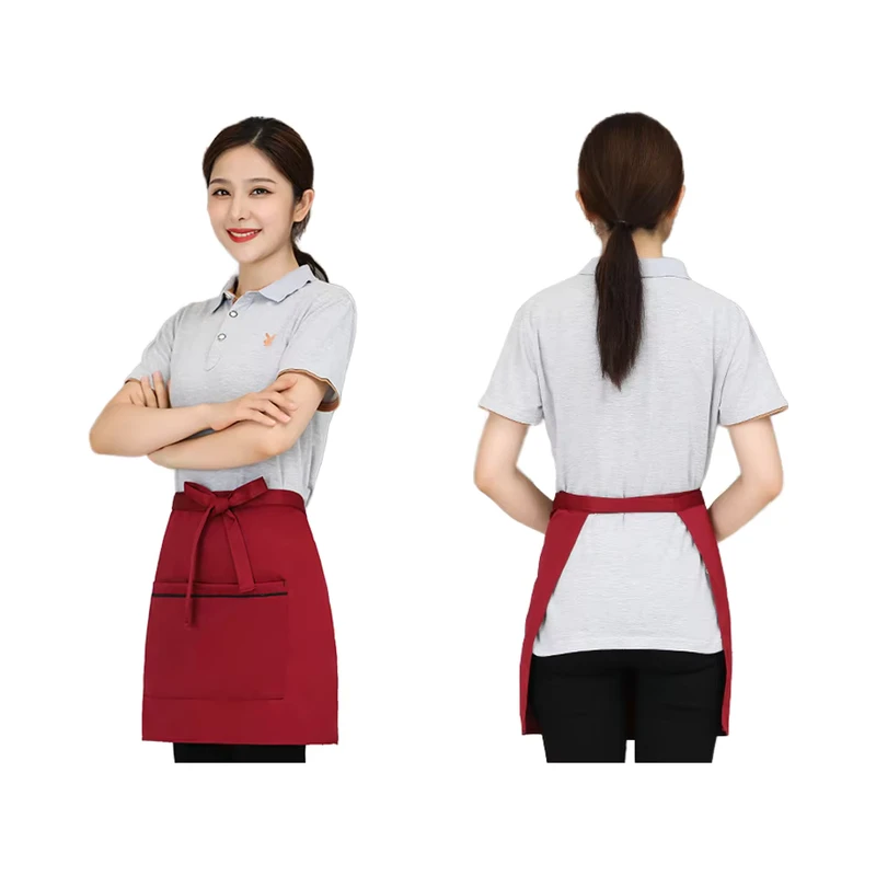 The-Simple-and-Elegant-Mid-waist-Apron-Is-Durable-and-Breathable-Suitable-for-Waiters-in-Bakeries-and-Supermarkets