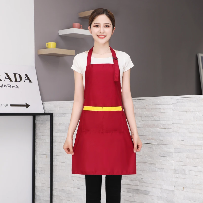 Three-Pockets-for-Art-Painting-Smock-School-Canvas-Restaurant-Waist-Apron-Custom-Logo-Cooking-Aprons-Barista-Apron
