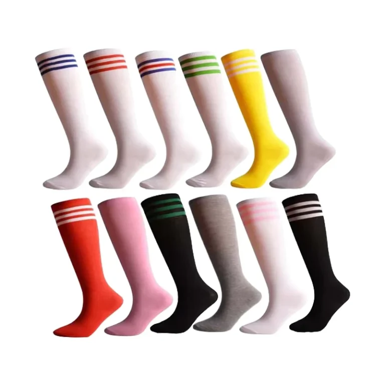 Three-Striped-White-Tube-Stockings-Knee-High-School-Uniform-Socks-for-Women