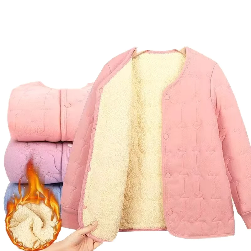 Three-layer-Winter-Padded-School-Uniform-Inner-Lining-Jacke-Wonder-Jacket-Warm-Top-Womens-Clothing
