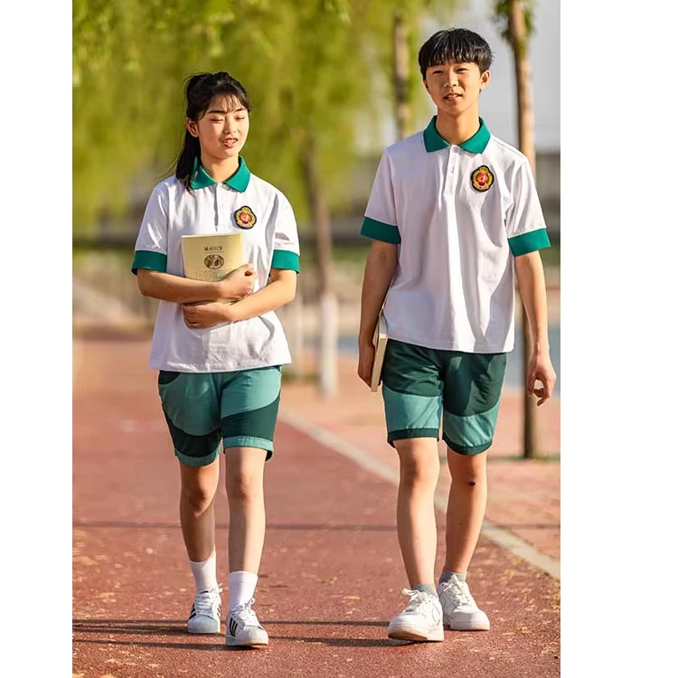 Tianman-YI-AO-Short-Sleeve-Cotton-Polo-Shirts-School-Uniform-T-Shirt-and-Pants-Set