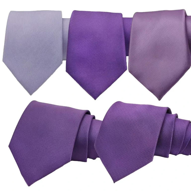 Ties-in-Stock-20-Pcs-MOQ-Classic-Purple-Solid-Color-Series-Mens-Necktie-Polyester-Woven-Skinny-Business-Neck-Tie