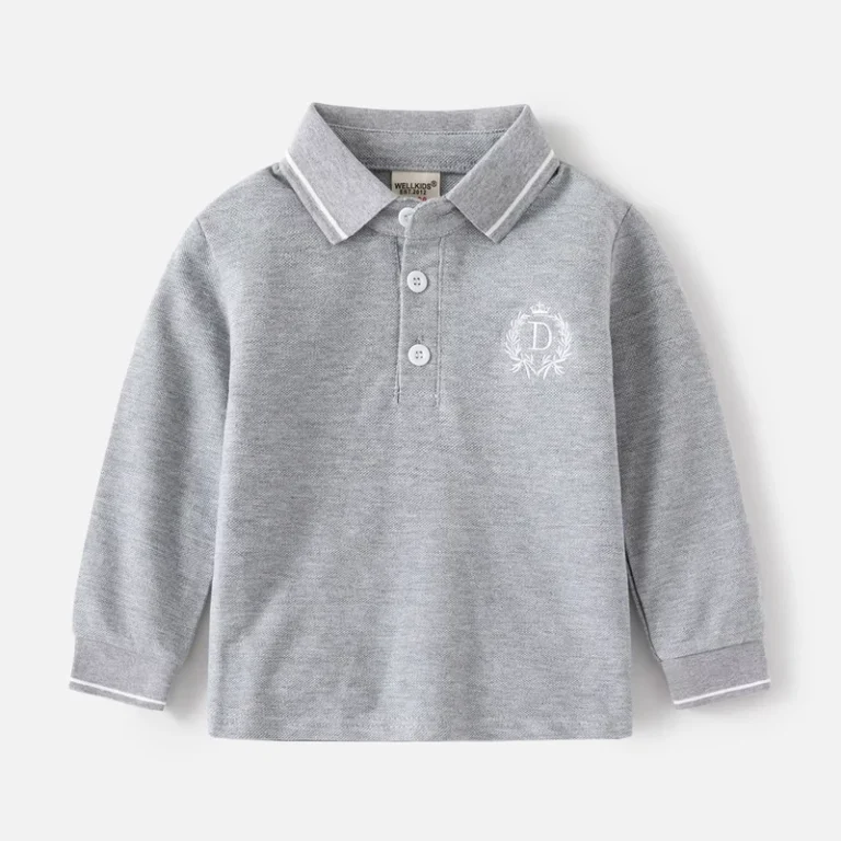 Toddler-Boy-Clothes-Breathable-School-Uniform-Style-Long-Sleeve-Boys-Polo-T-Shirt