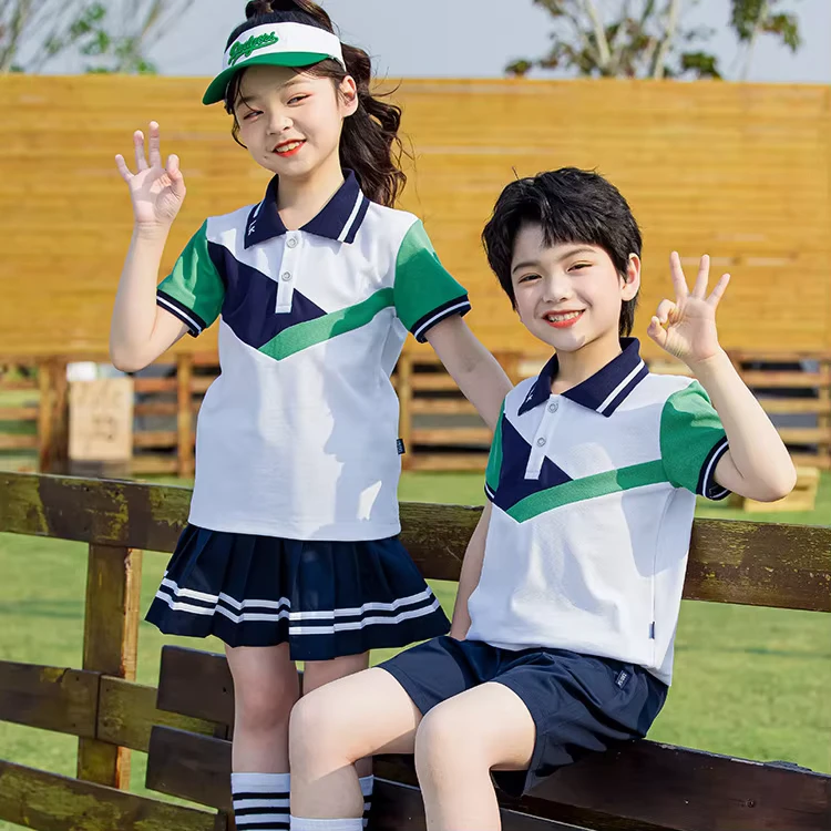 Top-Quality-Spandex-cotton-OEM-Knitted-School-Sports-Uniforms-for-Primary-School