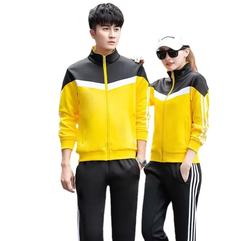 Tracksuits-Customizable-Two-Piece-Casual-Sports-Meeting-Class-Uniforms-Men-Womens-Long-Sleeve-Student-School-Uniforms