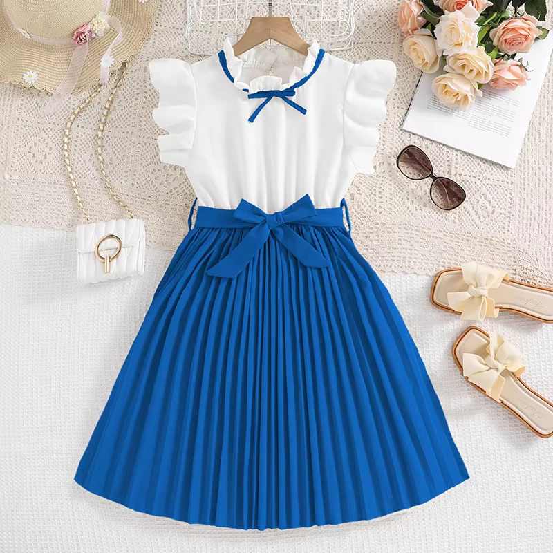 Trendy-6-8-10-12-Year-Old-Casual-Summer-Teenager-Frock-School-Uniforms-Teen-Girls-Clothing-Gowns-Clothes-for-Children-Kids-Dress