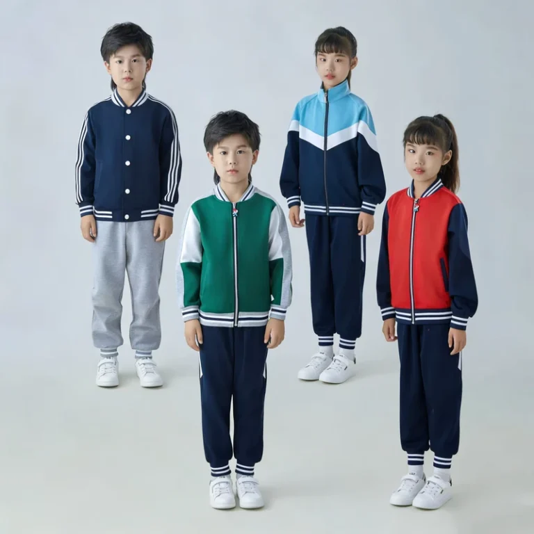 Trendy-Children-Unisex-School-Uniform-Coat-Jacket-for-Primary-School-in-Polyester-Cotton