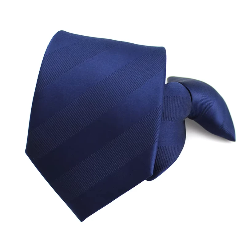Uniform-Custom-Necktie-Microfiber-Polyester-Woven-Striped-Boys-Solid-Navy-Blue-School-Tie-Navy-Clip-On