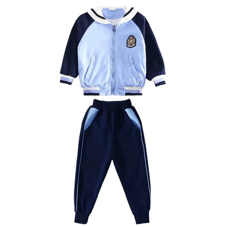 Uniform-Escolar-for-Unisex-School-Uniforms-Formal-Solid-Knitted-Polyester-Cotton-Custom-Children-Logo