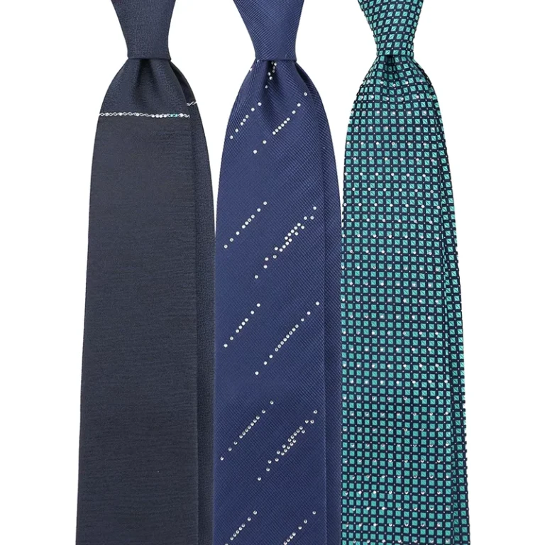 Unique-Sparkle-Rhinestone-Necktie-Design-Your-Own-Polyester-Tie-Customize-Fake-Diamond-Decorative-Ties