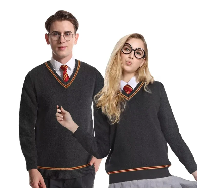 Unisex-Cosplay-Costumes-Fall-Winter-Waistcoat-Sleeveless-Knit-Pullover-for-Mens-Womens-Children-School-Uniforms