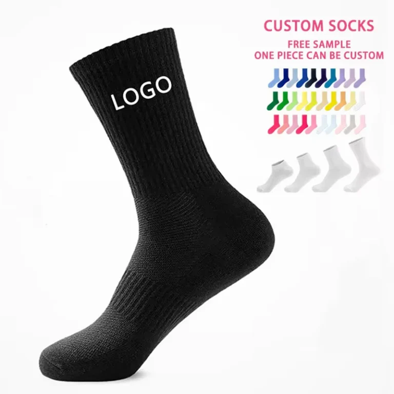Unisex-Custom-Athletic-Crew-Ankle-Running-Socks-OEM-Designer-Compression-Cotton-Bottom-Letter-for-Sports-School-Use-Mens-Sports