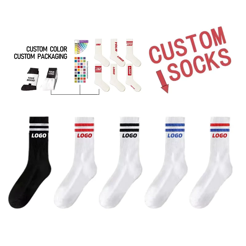 Unisex-Custom-Logo-Retro-Rainbow-Stripe-Crew-Cotton-Socks-School-Organic-Cotton-Sock-Knitted-Low-Moq-Manufacturer-Price