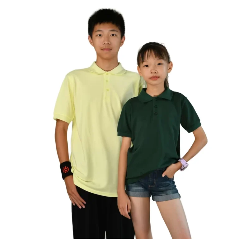 Unisex-Kids-Polo-Shirt-Knit-Fabric-Turtleneck-Casual-Style-Short-Sleeves-School-Uniform-Students-Clothes-Available-for