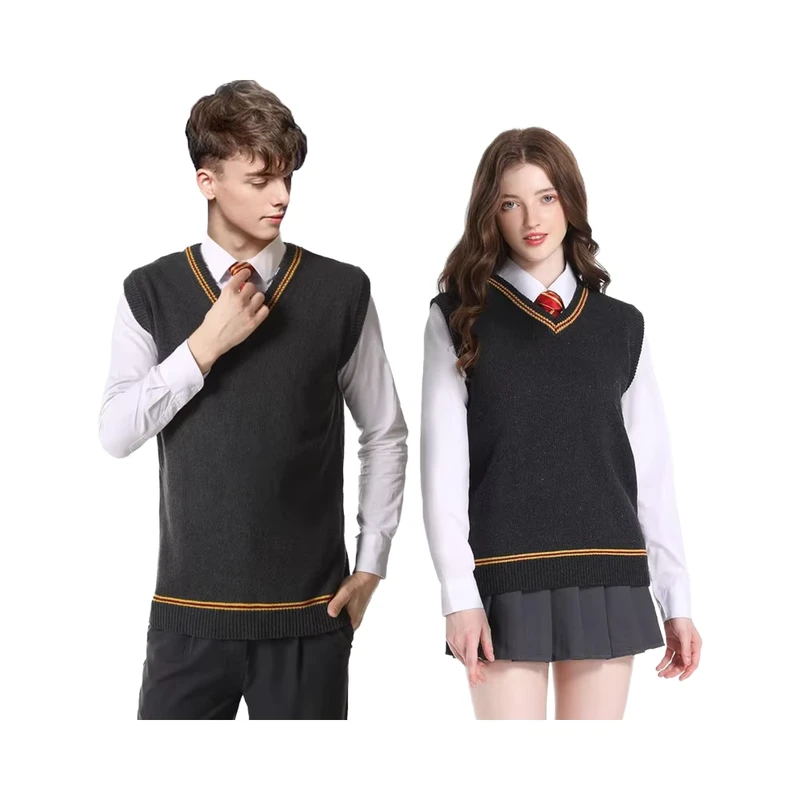Unisex-Knit-Waistcoat-Tank-Top-V-Neck-Sleeveless-Pullover-Cosplay-Costume-School-Uniforms-for-Children-Fall-Winter-Sweater-Vest
