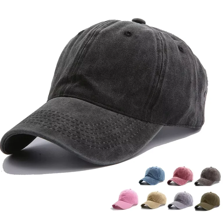 Unisex-Plain-6-Panel-Baseball-Cap-Vintage-Cotton-Washed-Dad-Hats-Custom-Embroidery-logo