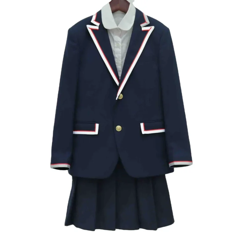 Unisex-Polyester-Cotton-Children-School-Blazer-Uniform-Blue-School-Blazer-Primary-School-Uniform