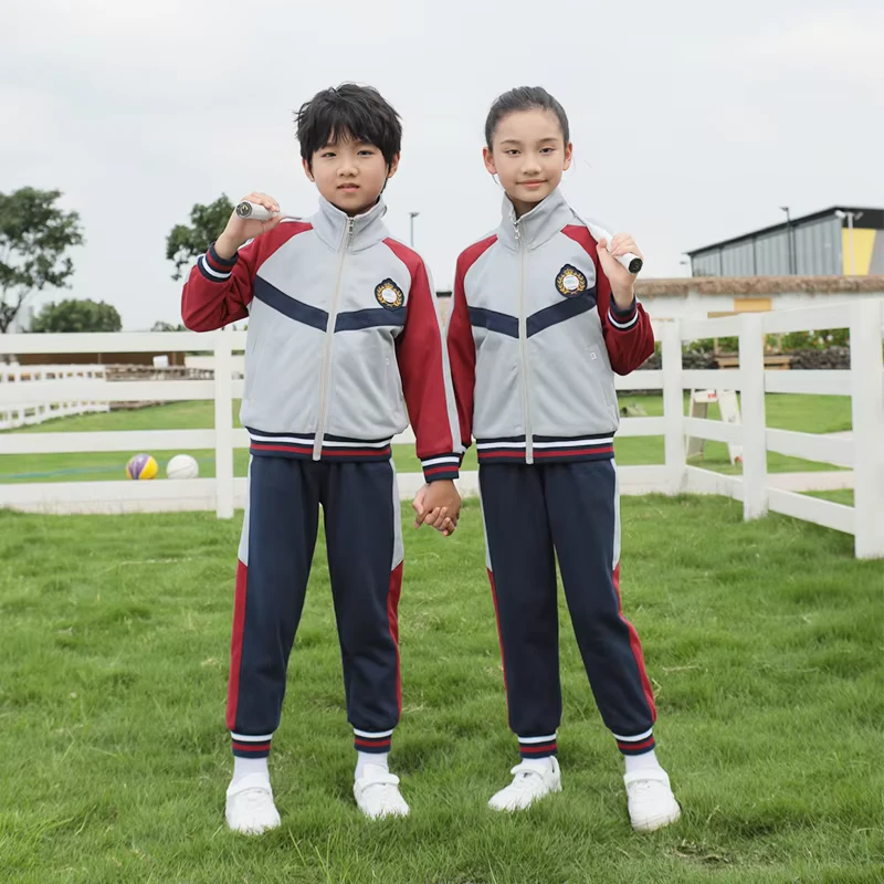 Unisex-Primary-High-School-Uniforms-Spring-Autumn-Sports-Wear-Manufactured-for-Students-Boys-TrackSuit-for-All-Age