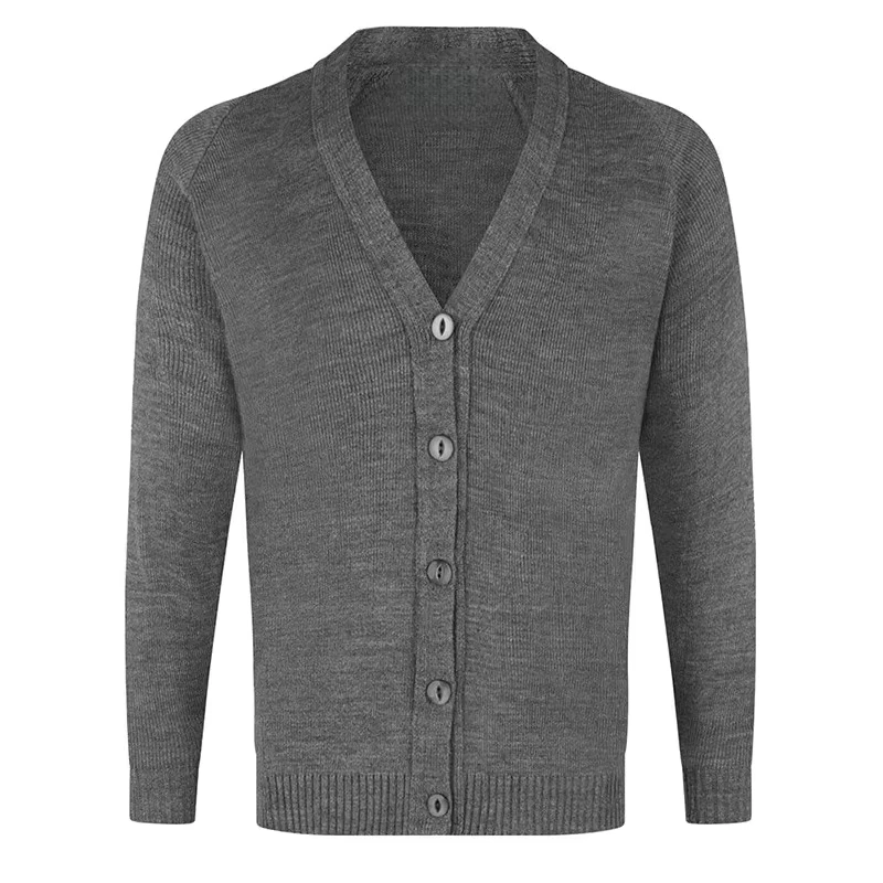 Unisex-Primary-School-Uniform-Knitted-Cardigan-Sweater-Long-Sleeved-Coat-in-Polyester-Cotton