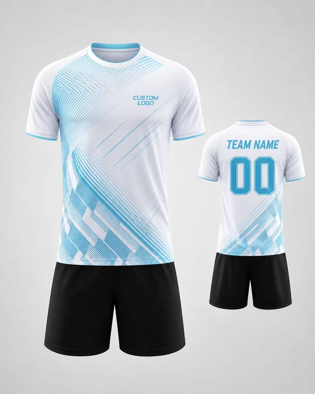 Unisex-Soccer-Jersey-Set-with-Shorts-and-Custom-Number-Football-Kit-Polyester-GuangZhou-China-Model-F3305