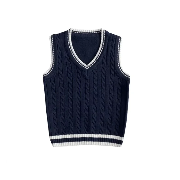 VSCOO-Custom-High-Quality-School-Uniform-V-Neck-Sleeveless-Knitting-Sweater-Vest-for-Autumn-Season