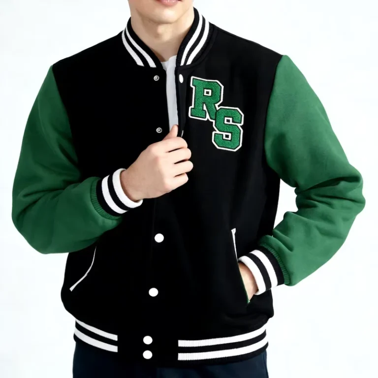 Varsity-School-Leaver-Jacket-Custom-Logo-Chenille-Patch-Embroidered-Front-Vintage-OEM-Stitched-Name