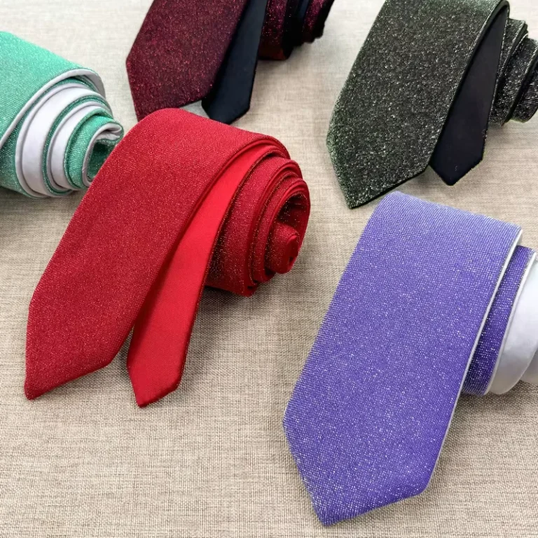Velvet-Double-Face-Mens-Tie-Solid-Color-Bright-Silk-Starry-Velvet-Reversible-Necktie-Soft-Silver-Weaving-Dreamy-Sparkling-Ties