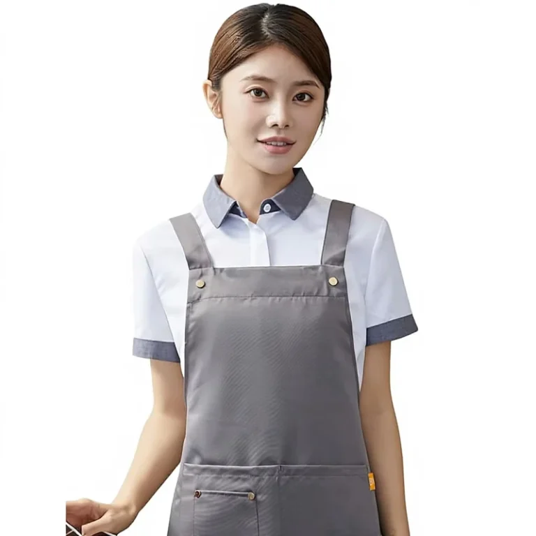 Waterproof-Canvas-Polyester-Custom-Logo-Apron-Catering-Restaurant-Waiter-Workwear-Promotional-Advertising-Gift-Apron