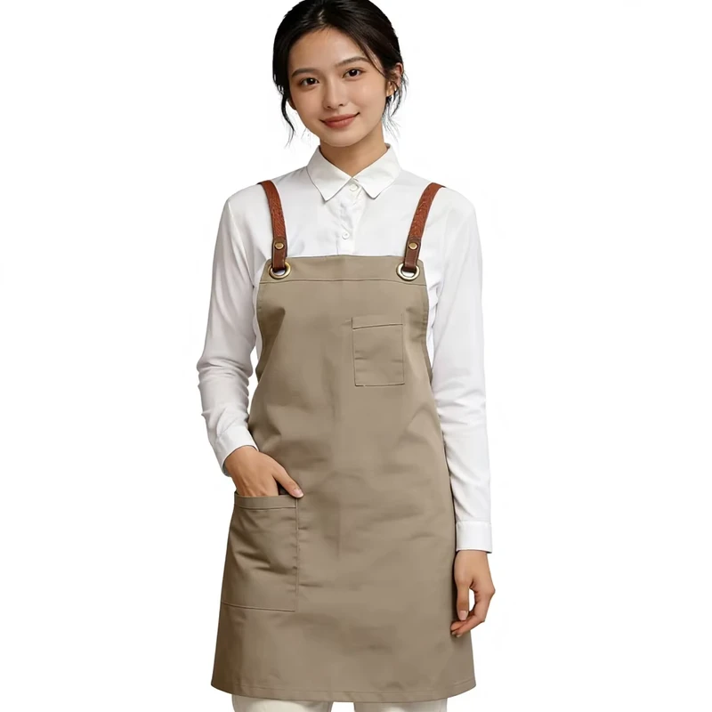 Waterproof-Canvas-Unisex-Workwear-Apron-with-Pockets-Adjustable-Strap-Anti-Fouling-for-Kitchen-Bar-Cafe-Restaurant-Use