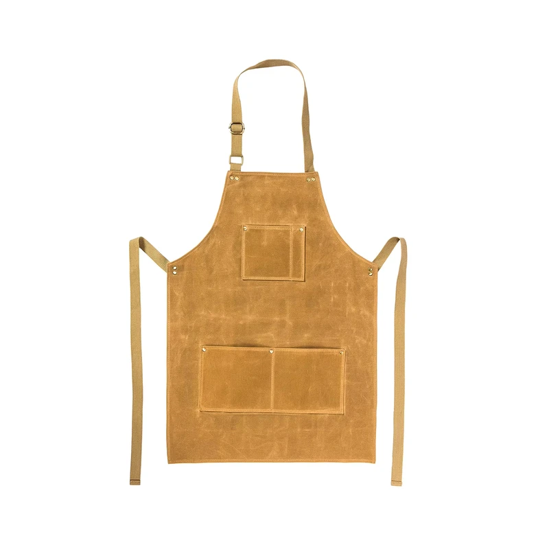 Waxed-Canvas-Kids-Childs-Work-Apron-Heavy-Duty-Tool-Apron-OEM-Accepted