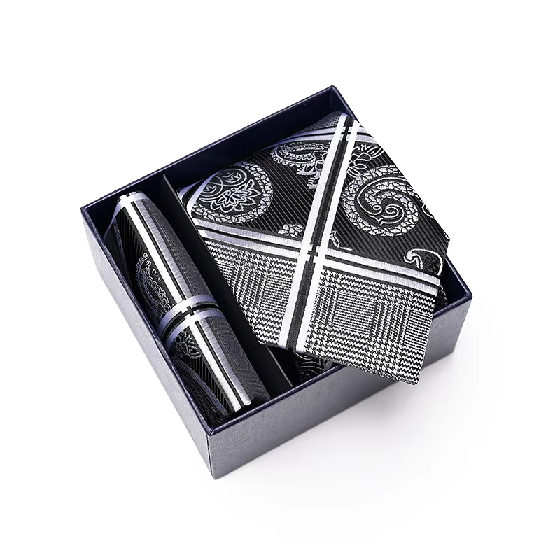 Wedding-Gift-Mens-Ties-and-Pocket-Square-Sets-Yellow-and-Purple