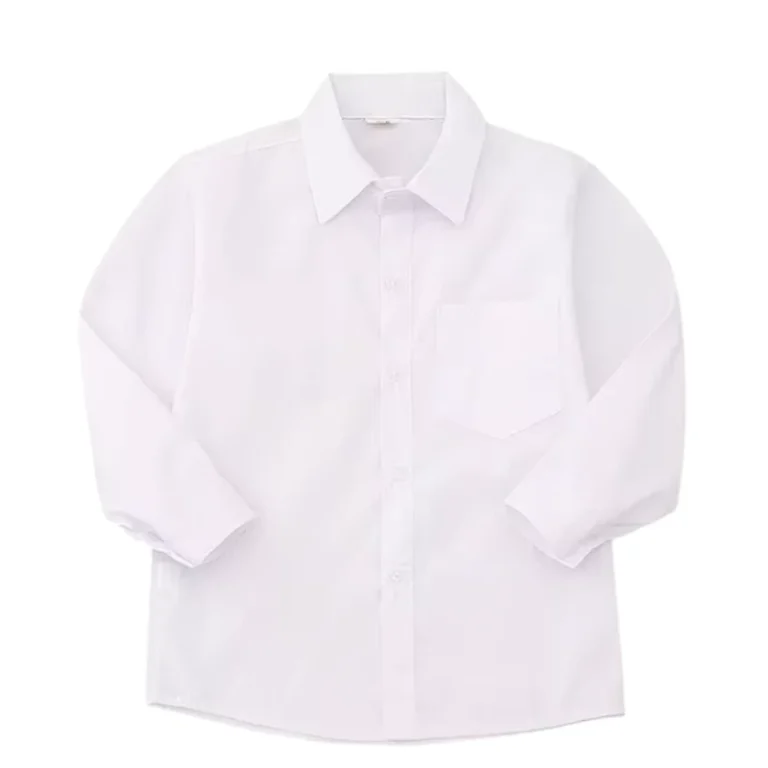White-Button-Down-Dress-Shirt-for-Boys-and-Girls-Long-Sleeves-School-Uniform-Top-for-Children-Budget-Friendly-Option