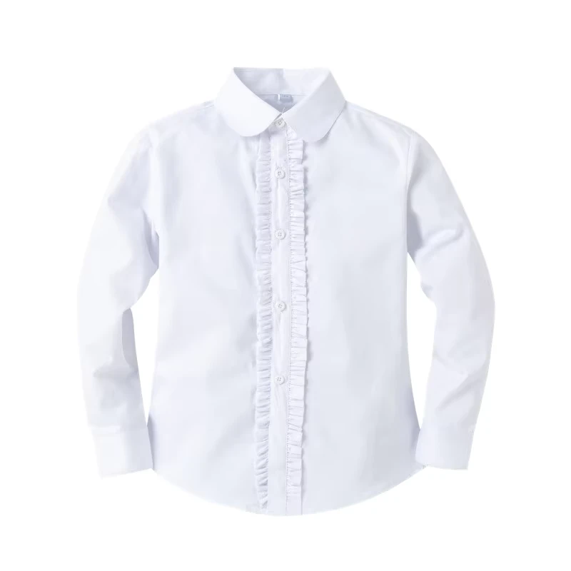 White-Long-Sleeve-Uniform-School-Shirt