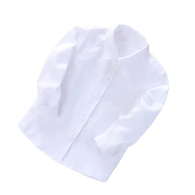 White-Shirt-Multi-color-Versatile-Childrens-Shirt-for-School-Uniform-Pure-Color-Long-sleeved-Shirt-for-School-Uniform