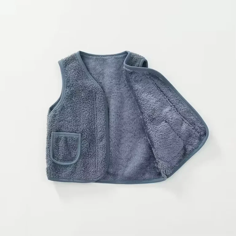 Winter-Polyester-Heavyweighted-Vest-for-Kids-Custom-Embroidery-Uniform-Sherpa-Fleece-Waistcoat-Blank-Fleece-Vests