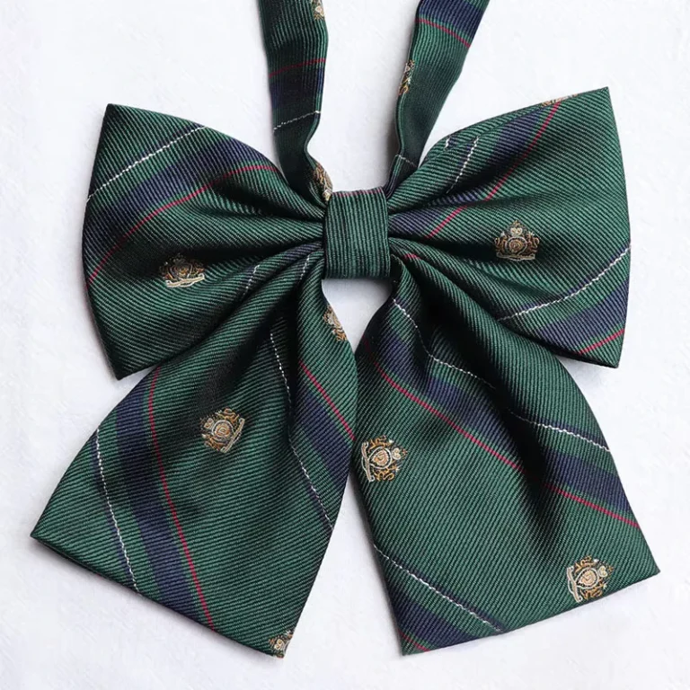 Womens-Professional-Plaid-Collar-Student-Uniform-Performance-Chorus-Graduation-Bow-Tie