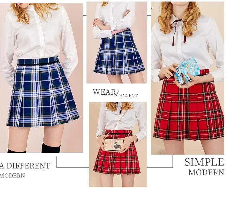 Woven-Breathable-Yarn-Dyed-Polyester-Rayon-Blend-Plaid-Twill-Crisp-Resistant-Pilling-Boys-Girls-School-Uniform-Skirt-Bag-Fabric