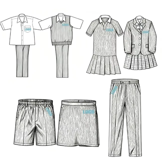 ZZB-Customized-Identification-School-Uniform-Jackets-Pants-Short-Sleeved-Shirts-Jackets-Shorts-Skirts-Customized-School-Uniforms